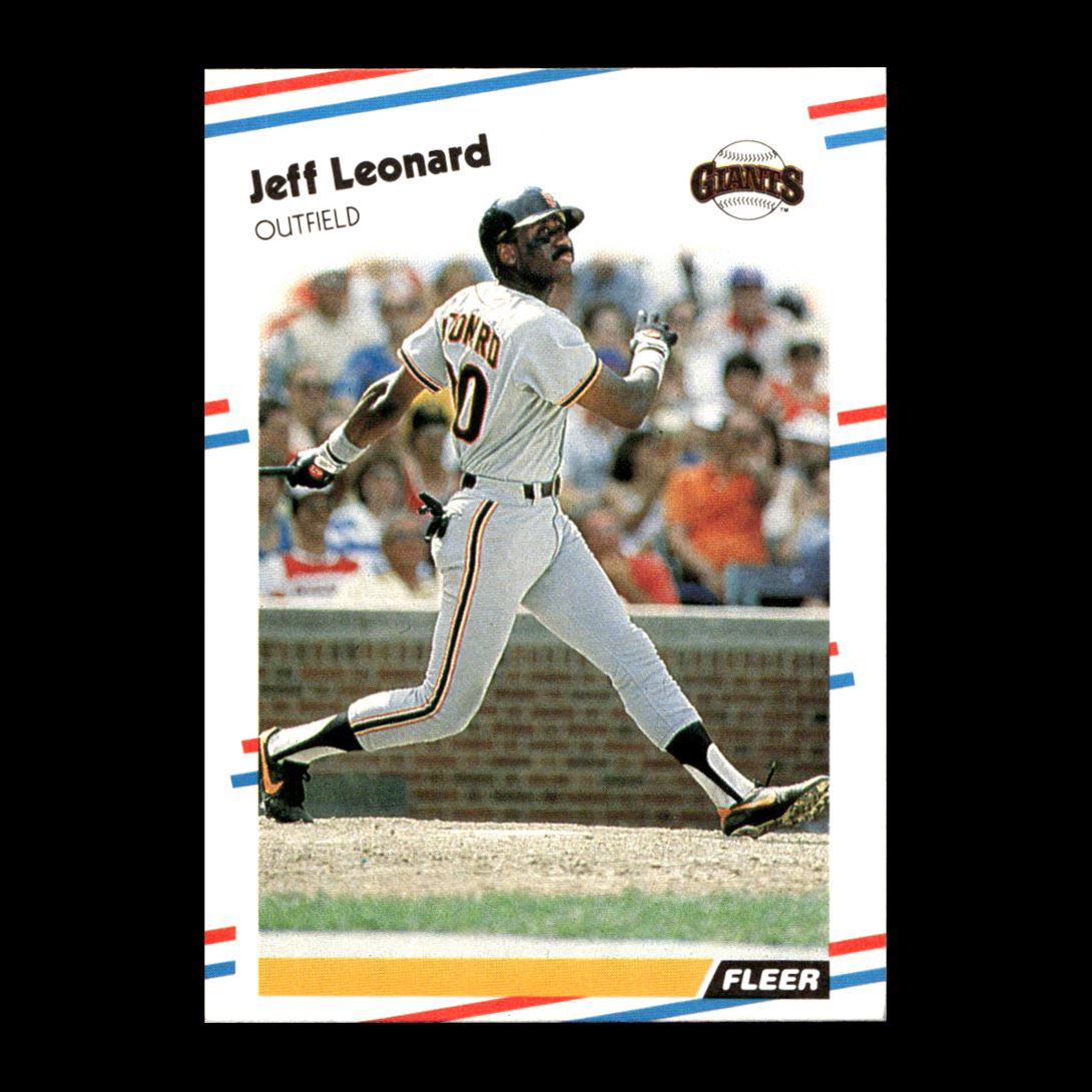 Jeff Leonard 1988 Fleer San Francisco Giants #88 R326Q 88 | eBay