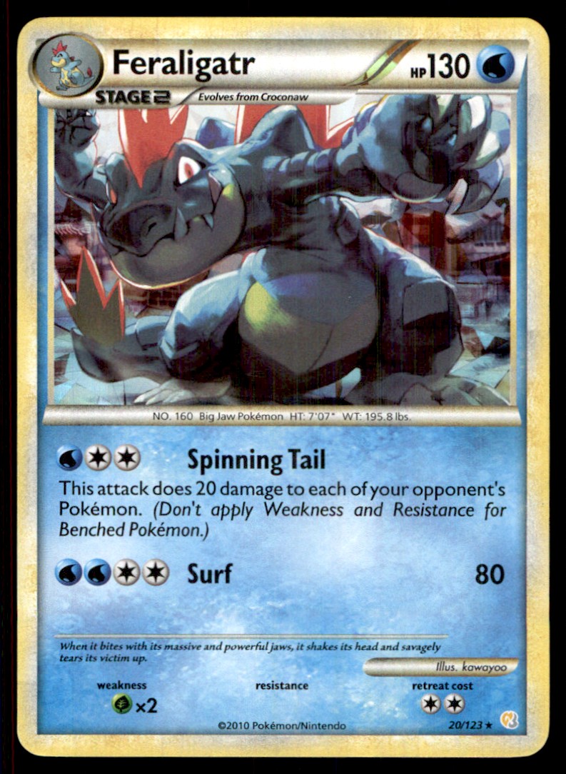 2010 HeartGold & SoulSilver Feraligatr Stage 2/Rare #20 | eBay