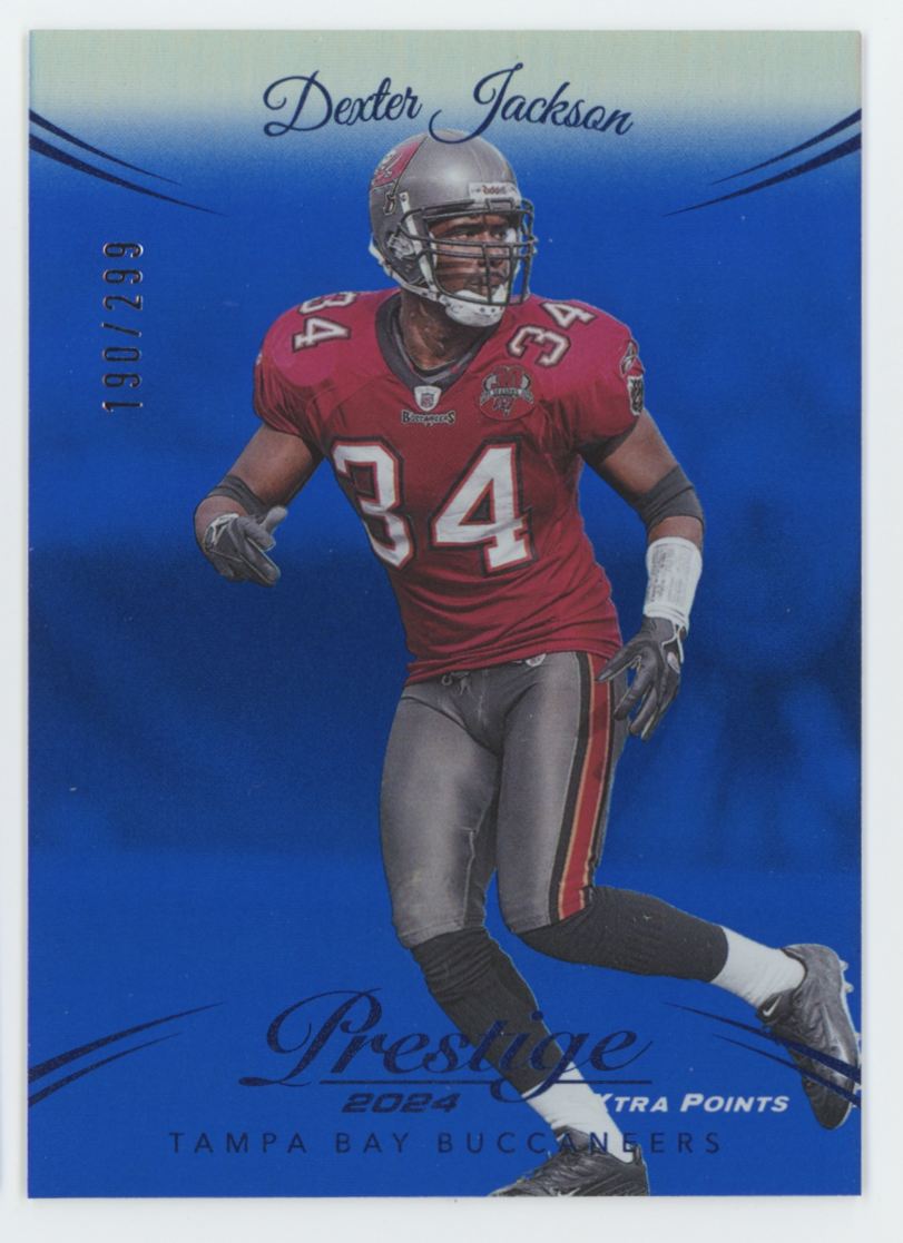 FT トレカ 2024 Blue Premium Xtra Points Dexter Jackson 190/299 Tampa Bay