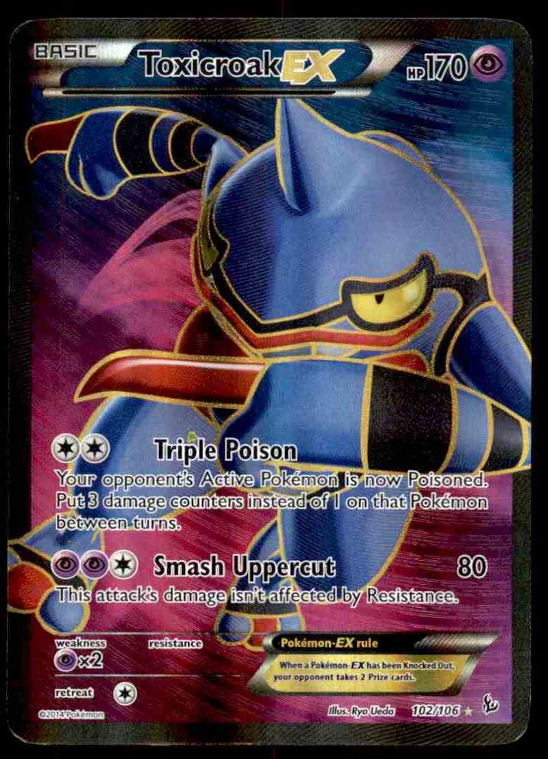 2003 Pokemon Card Xy Flashfire Toxicroak 102106 On