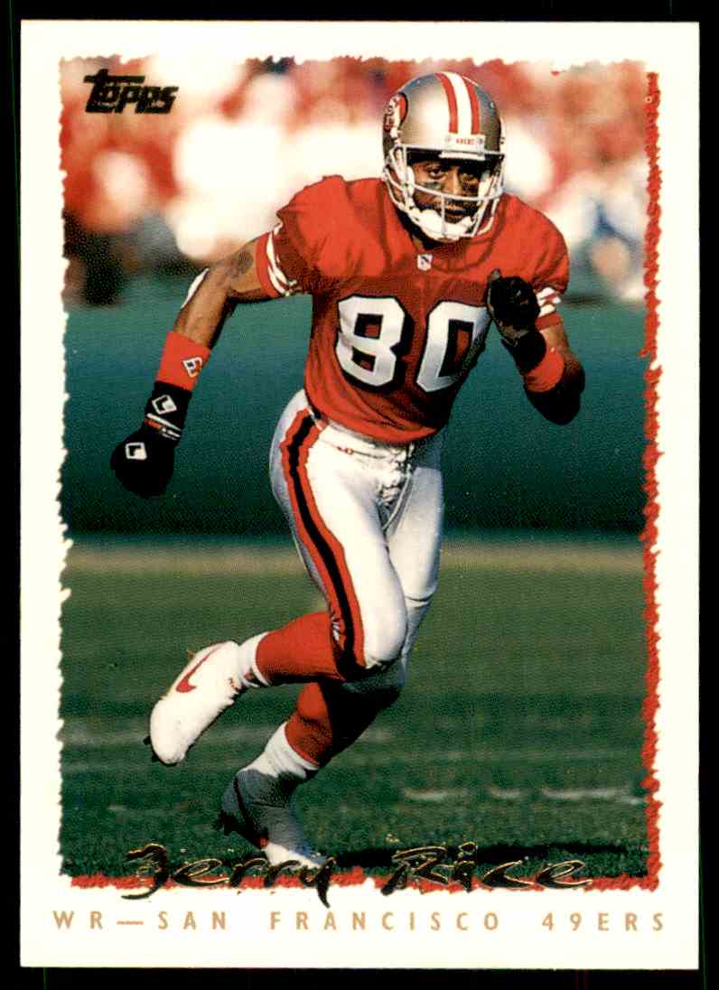 Authentic 1995 San Francisco 49ers Signed Autographed Jerry Rice