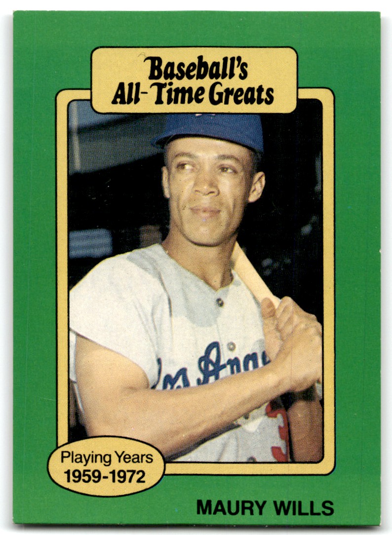 Maury Wills 1987 Baseball All Time Greats Baseball Card at