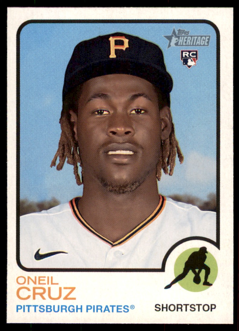 Oneil Cruz 2022 Topps Heritage Rookie RC Card #157 Pittsburgh