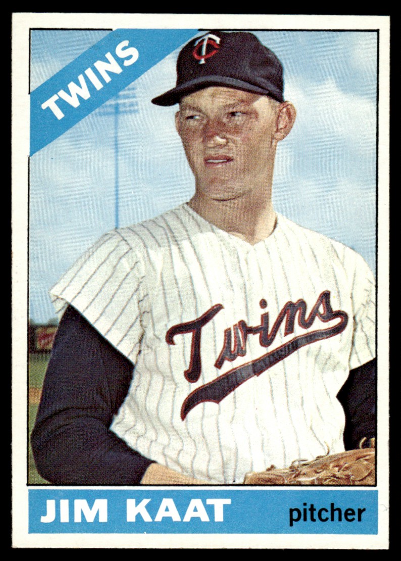 1966 Topps Jim Kaat #445 card front image