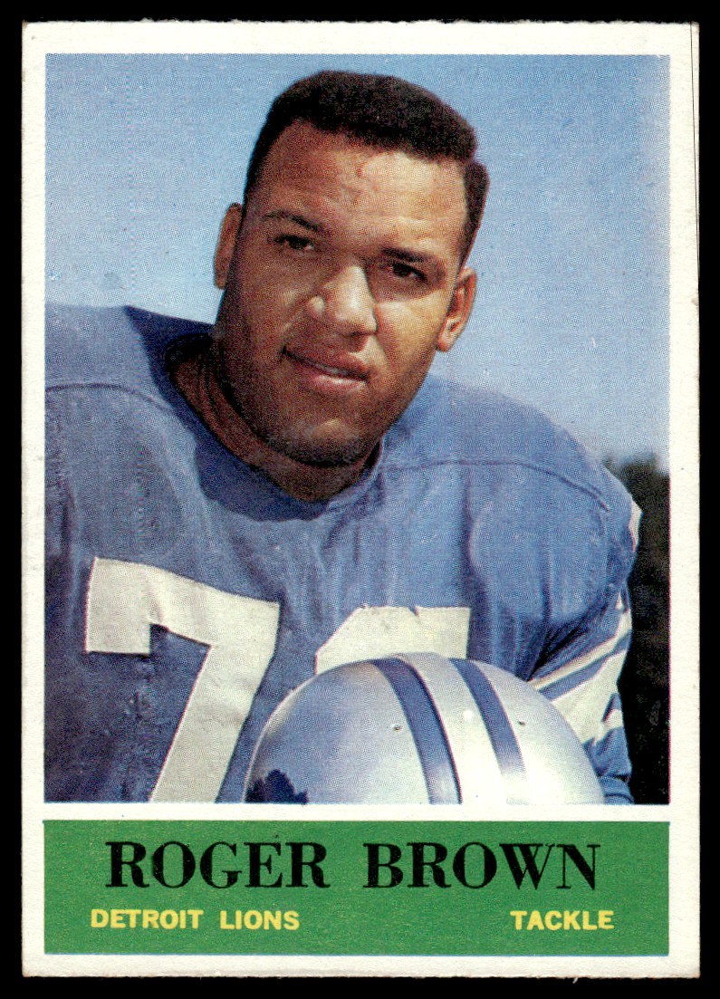 1964 Philadelphia Roger Brown Detroit Lions #58 | eBay