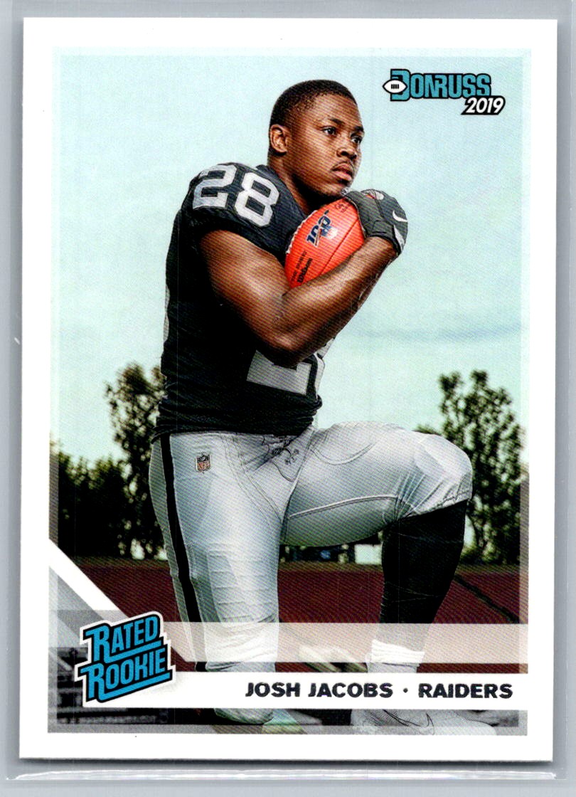 2019 Donruss Josh Jacobs RC Oakland Raiders #308 | eBay