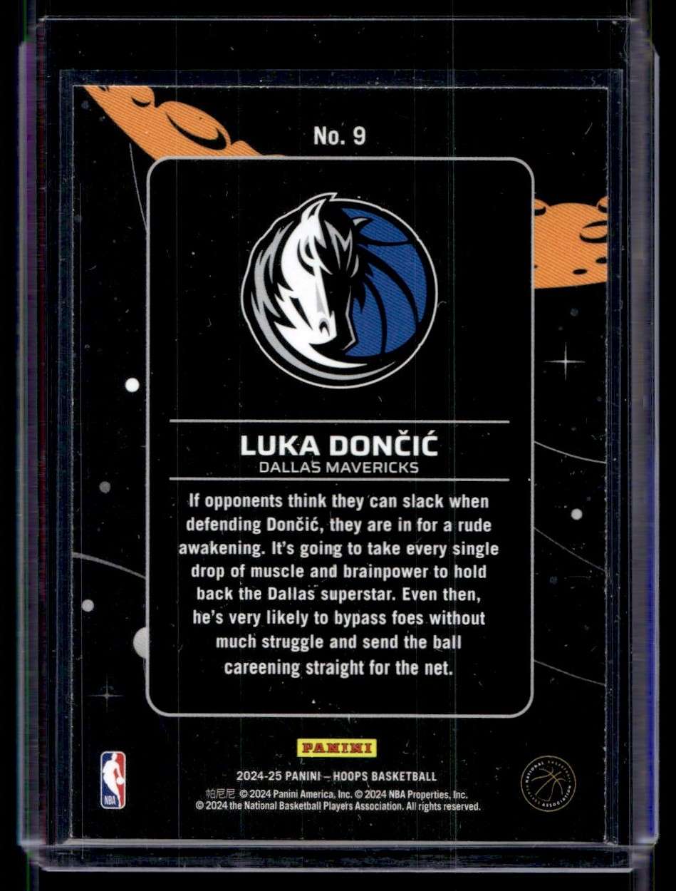 2024-25 Hoops Anti Gravity Luka Doncic #9 card back image