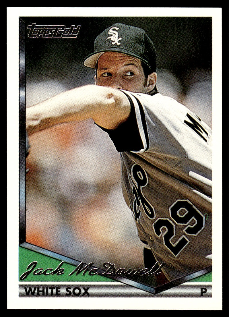 1994 Topps Gold Baseball Card Jack McDowell Chicago White Sox #515