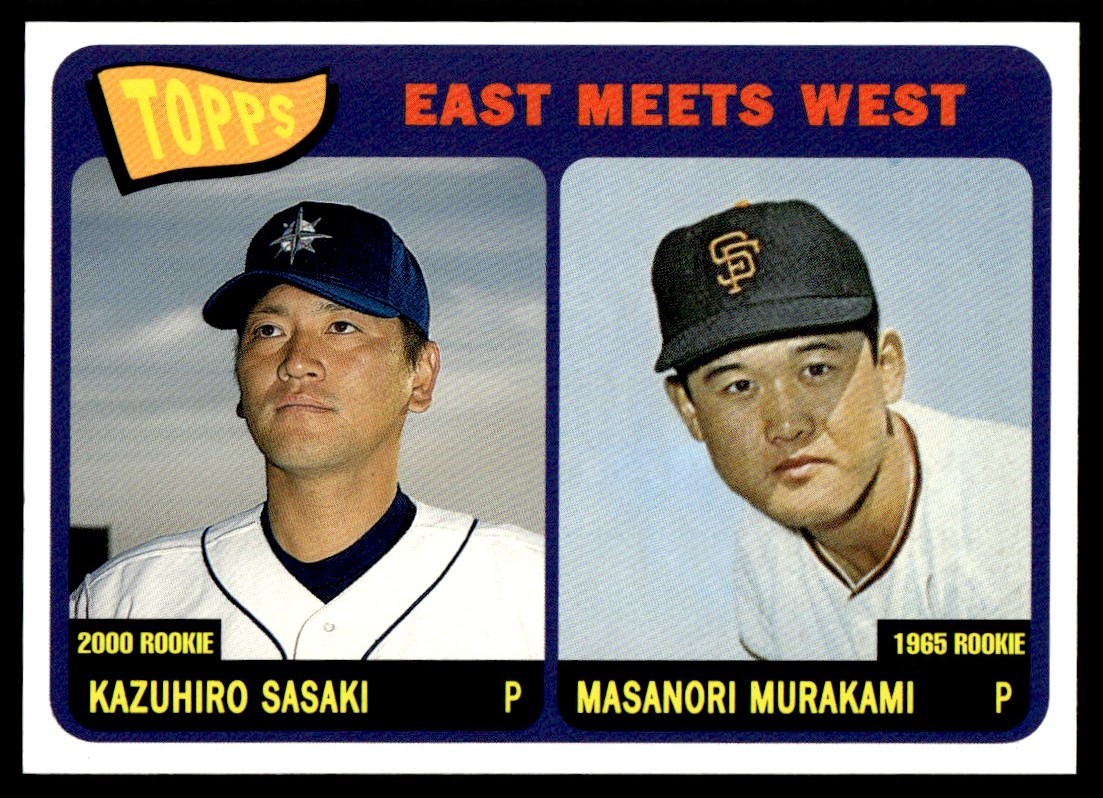 TOPPSカード 2001 Topps East Meets West Kazuhiro Sasaki/Masanori Murakami #EW