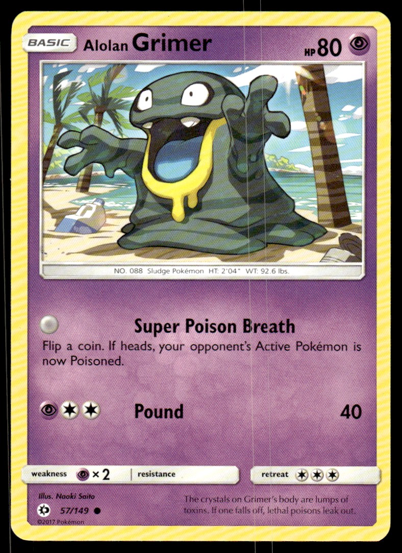 2017 Sun &amp; Moon Alolan Grimer #57 on Kronozio
