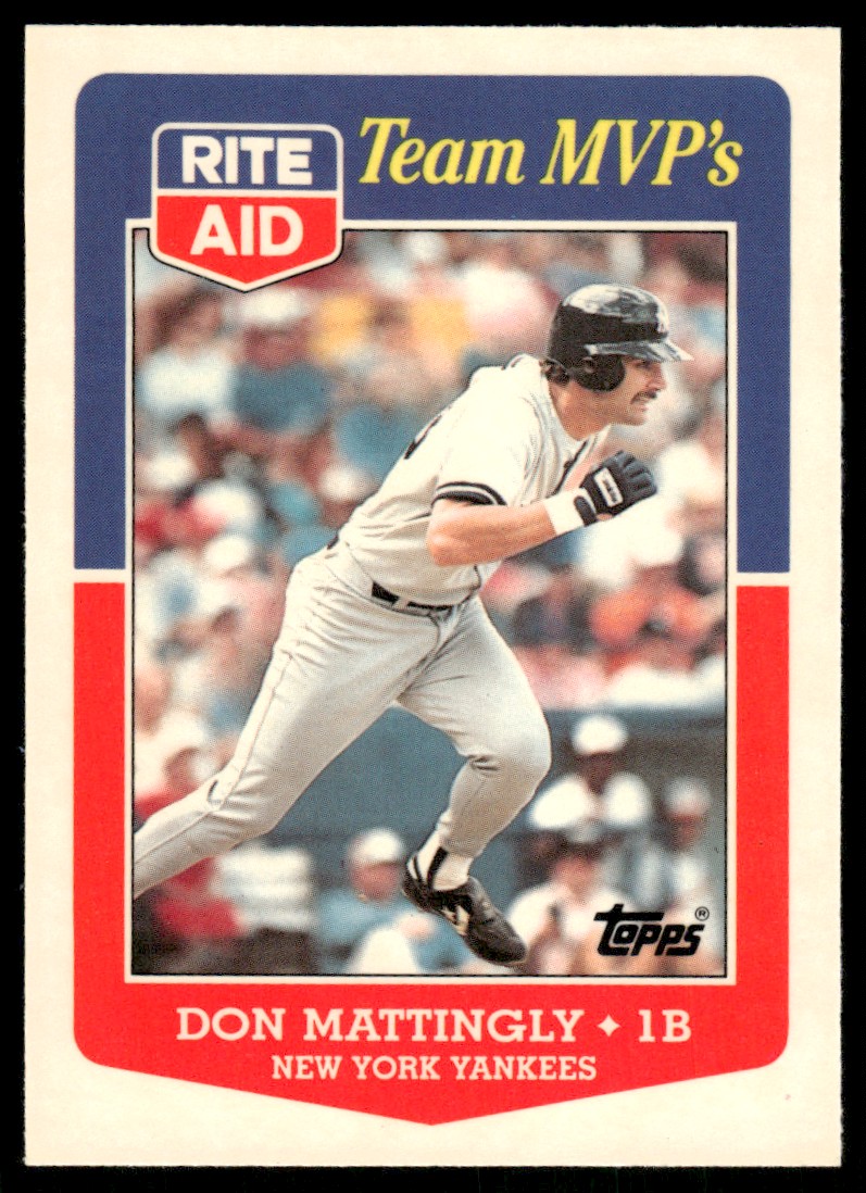 Don Mattingly New York Yankees #22 1988 Topps Rite-Aid Team MVP
