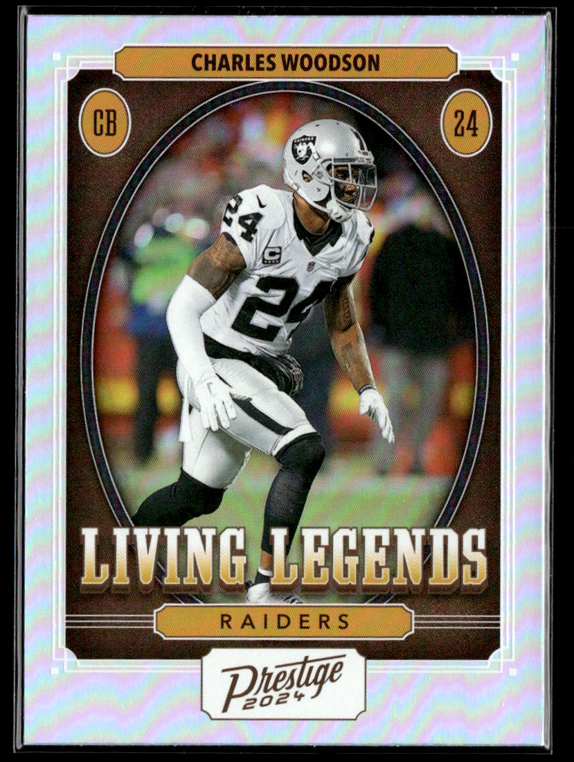 キャプテンウルトラ写真カード 2024 Panini Prestige Living Legends Charles Woodson Oakland