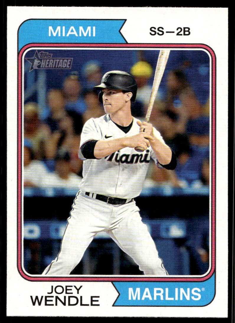リアンページ 2023 Topps Heritage Joey Wendle G644 Miami Marlins #238 | eBay