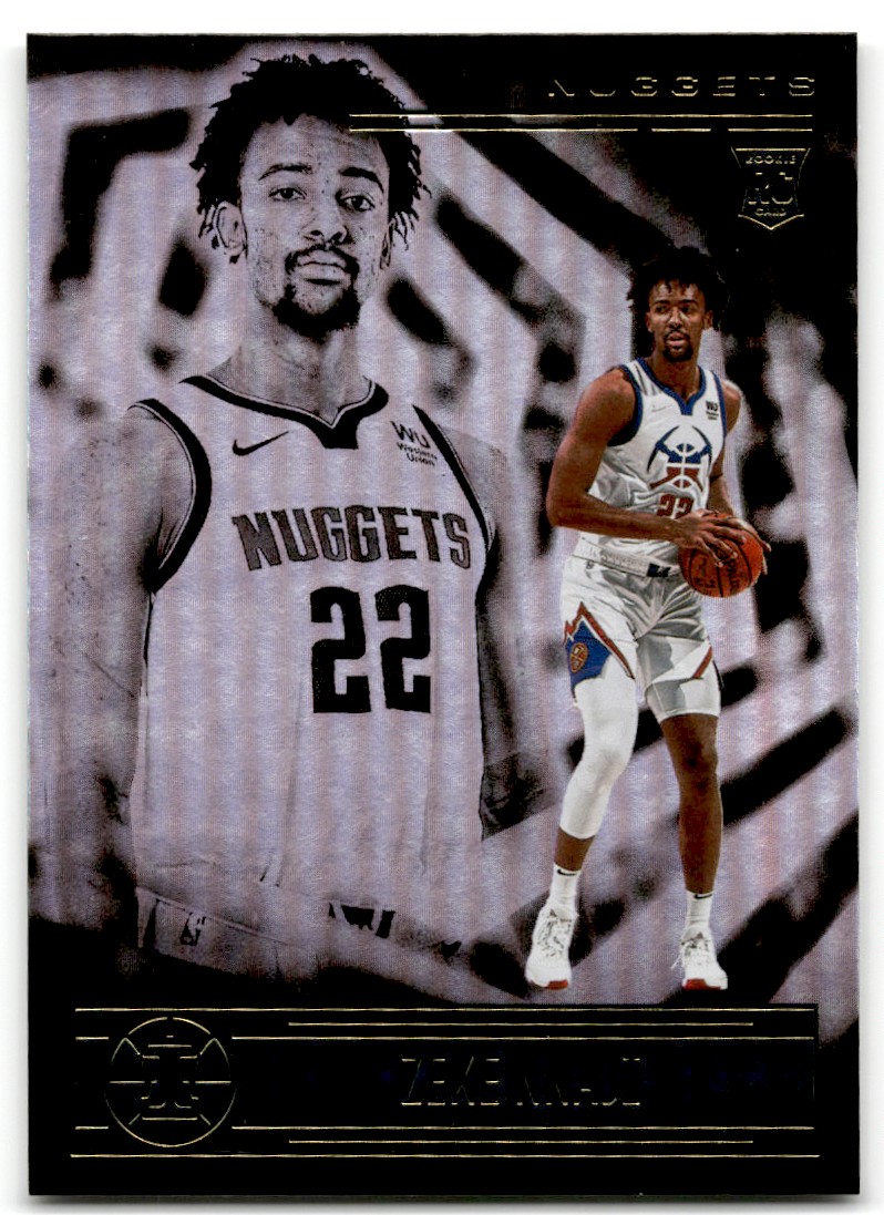 2020-21 Panini Absolute Memorabilia Zeke Nnaji Denver Nuggets #25