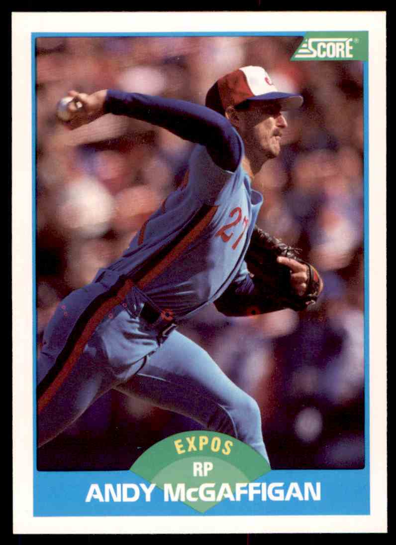 1989 Score Baseball Andy McGaffigan #138
