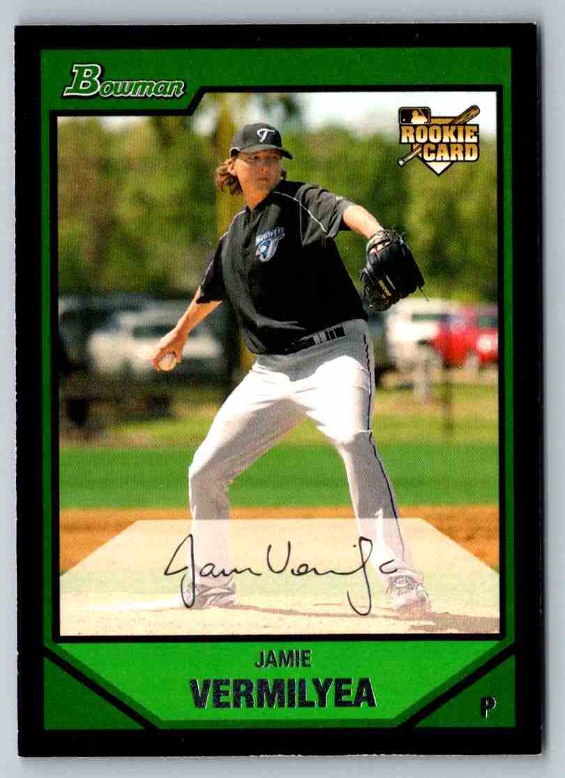 2007 Bowman Draft Picks & Prospects Jamie Vermilyea #BDP8