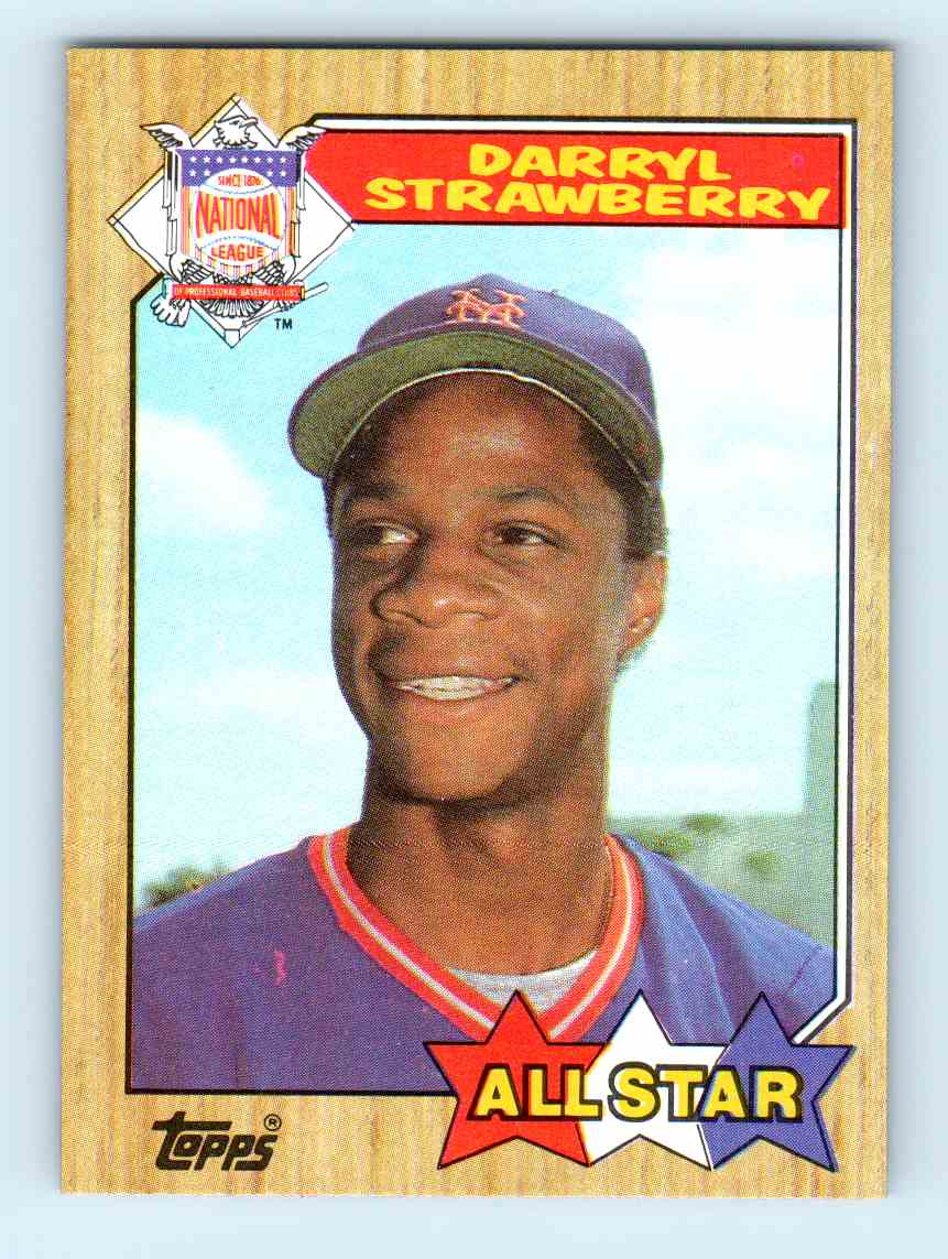 1987 topps darryl strawberry all star