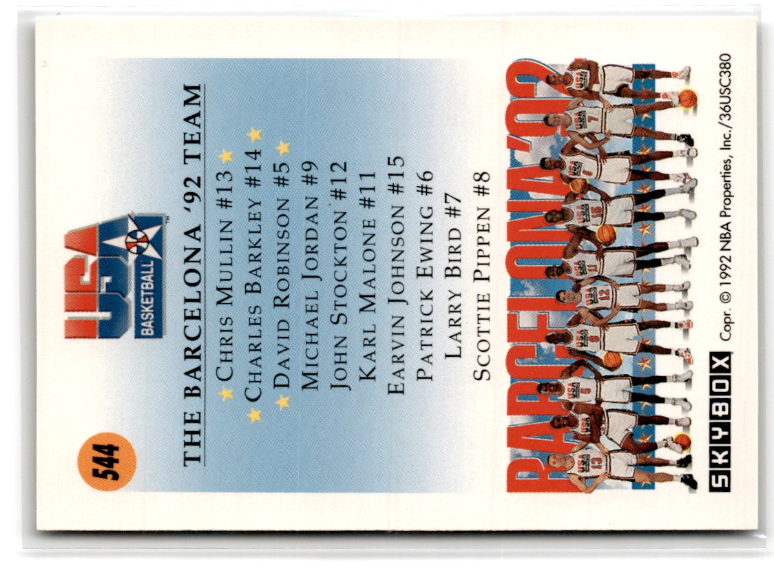 1991-92 SkyBox Chris Mullin/Charles Barkley/David Robinson #544 card back image