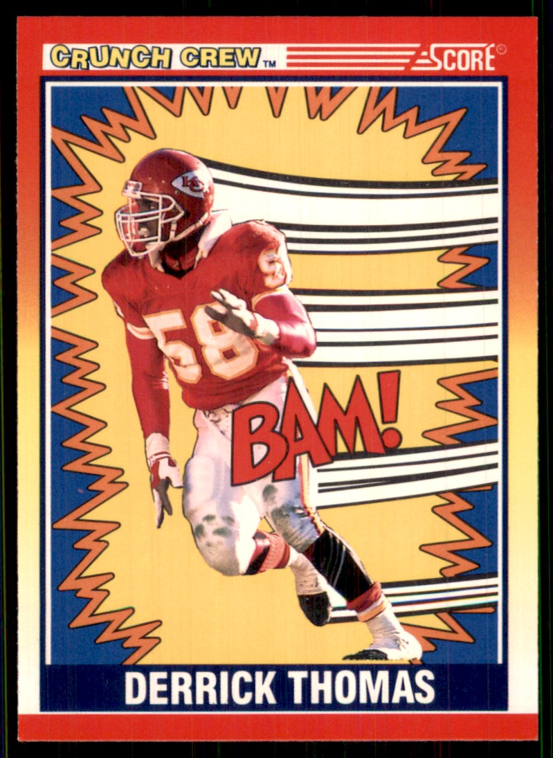 1990 Score Crunch Crew #553 Derrick Thomas Kansas City Chiefs | eBay