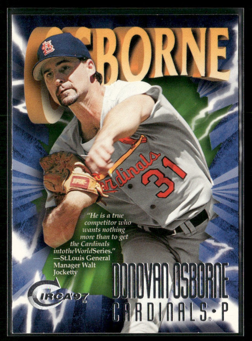 1997 CIRCA DONOVAN OSBORNE ST. LOUIS CARDINALS #288 | eBay