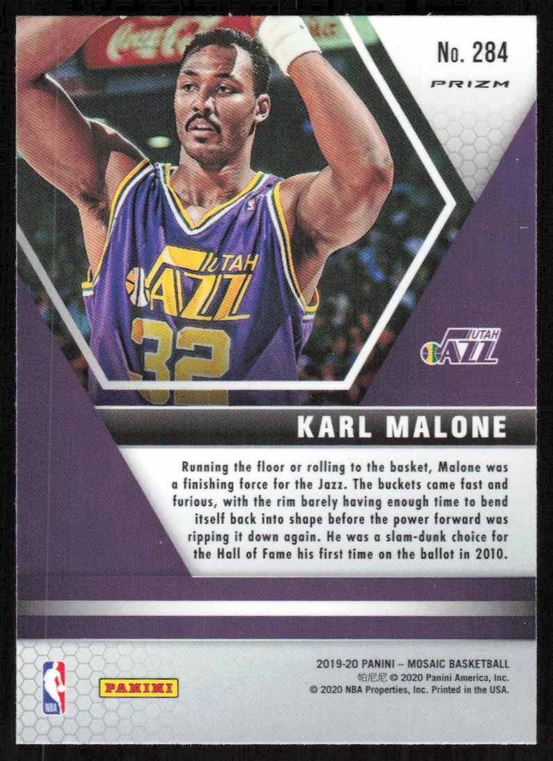 2019-20 Panini Mosaic Prizm Pink Karl Malone Utah Jazz #284 | eBay