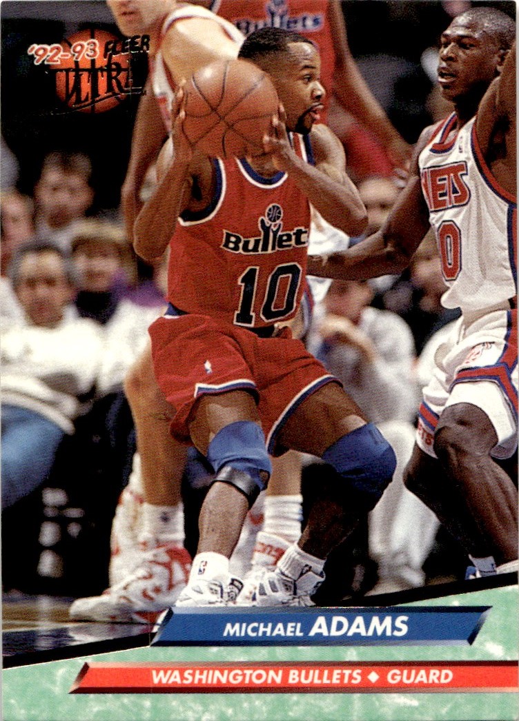1992-93 Ultra Michael Adams Washington Bullets #184 | eBay