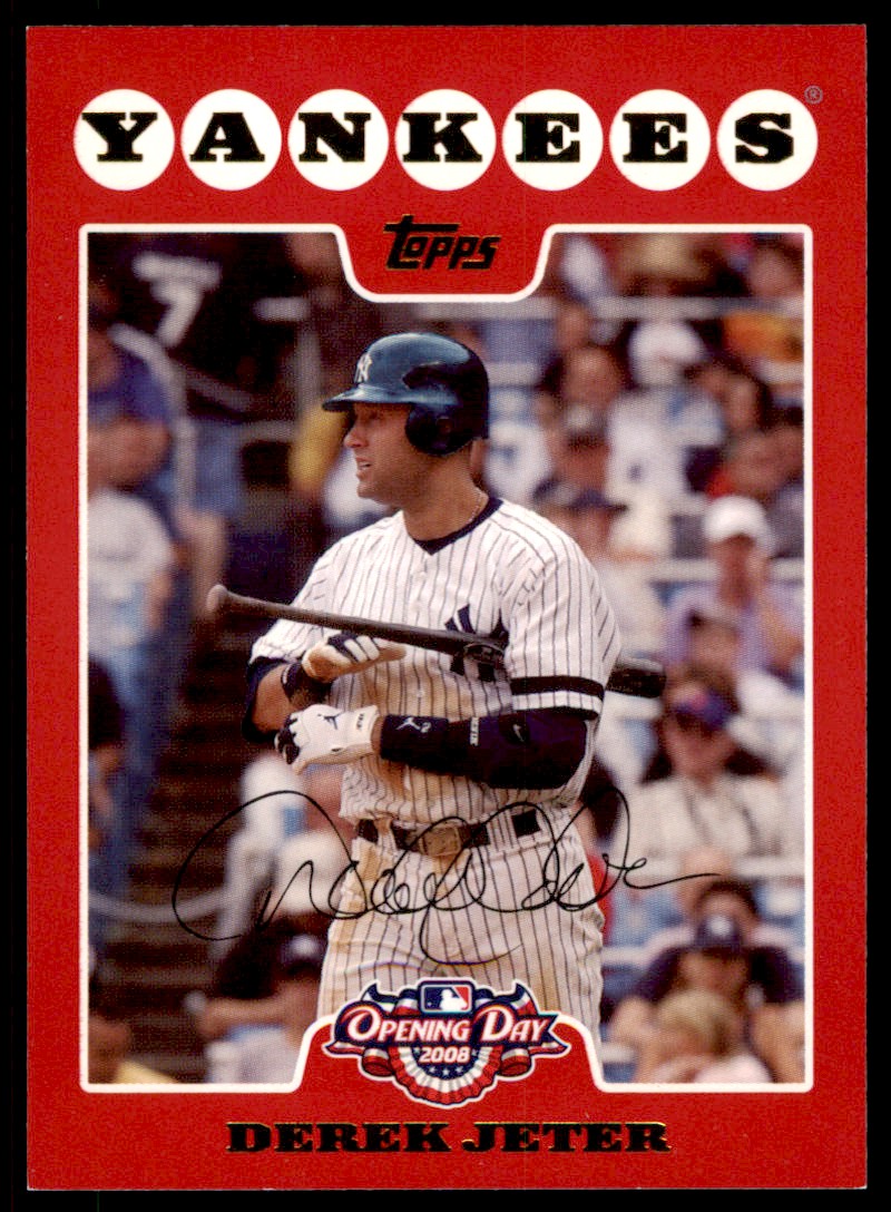 2008 Topps Opening Day Derek Jeter Yankees #105 *Noles2148* | eBay