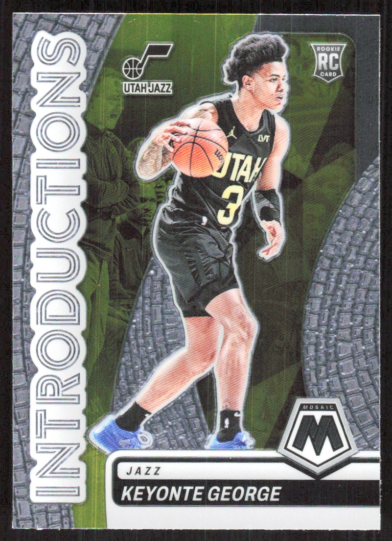 2023-24 8744D Panini Mosaic Introductions Keyonte George Rookie