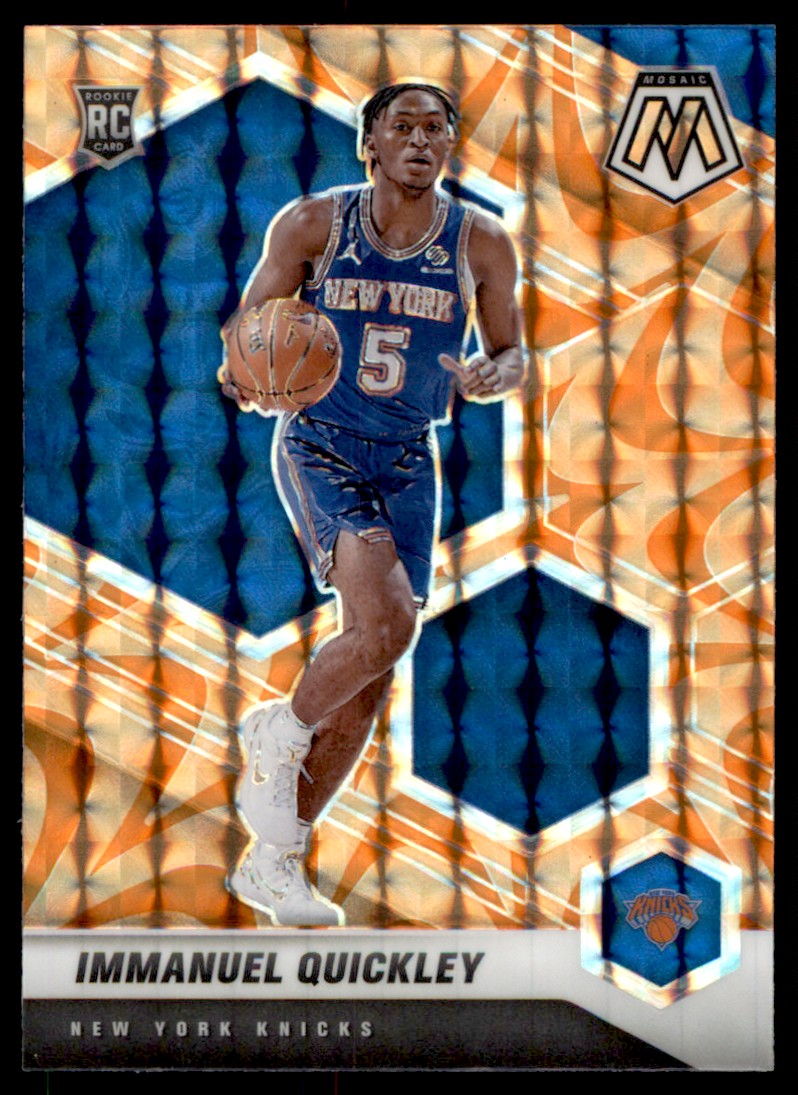 Immanuel Quickley store panini mosaic rookie autograph prizm