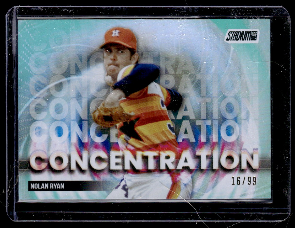 2025 Stadium Club Concentration Turquoise Foil /99 Nolan Ryan 16 