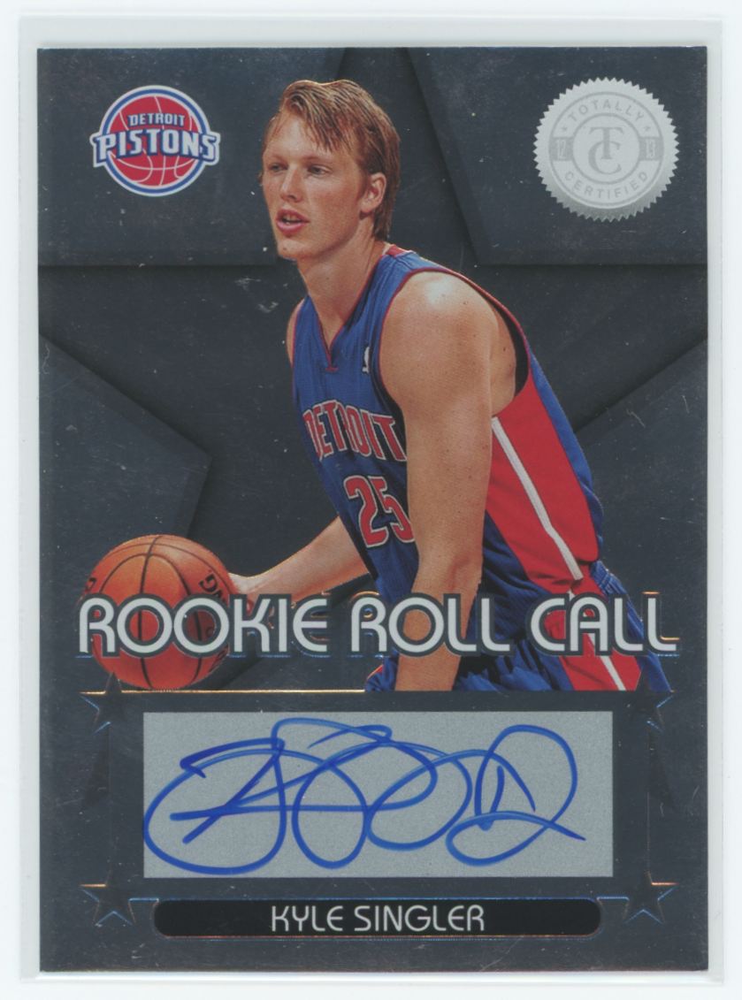 2012-13 Panini Totally Certified Rookie Roll Call Kyle Singler RC