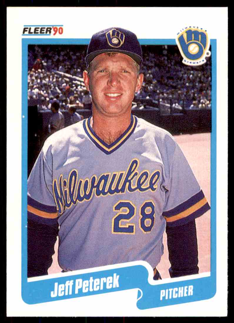 1990 Fleer MLB Jeff Peterek #333