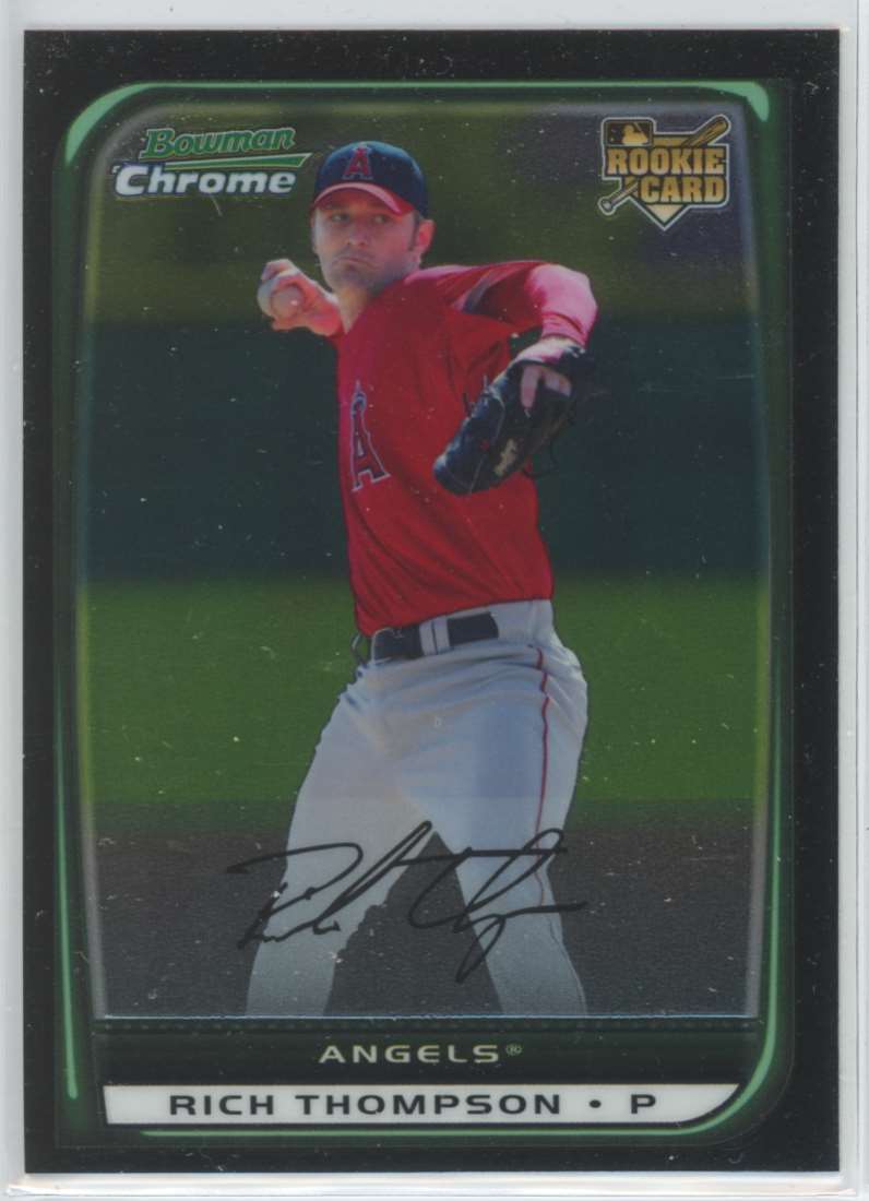 2008 Bowman Draft Picks & Prospects Chrome Rich Thompson #BDP36