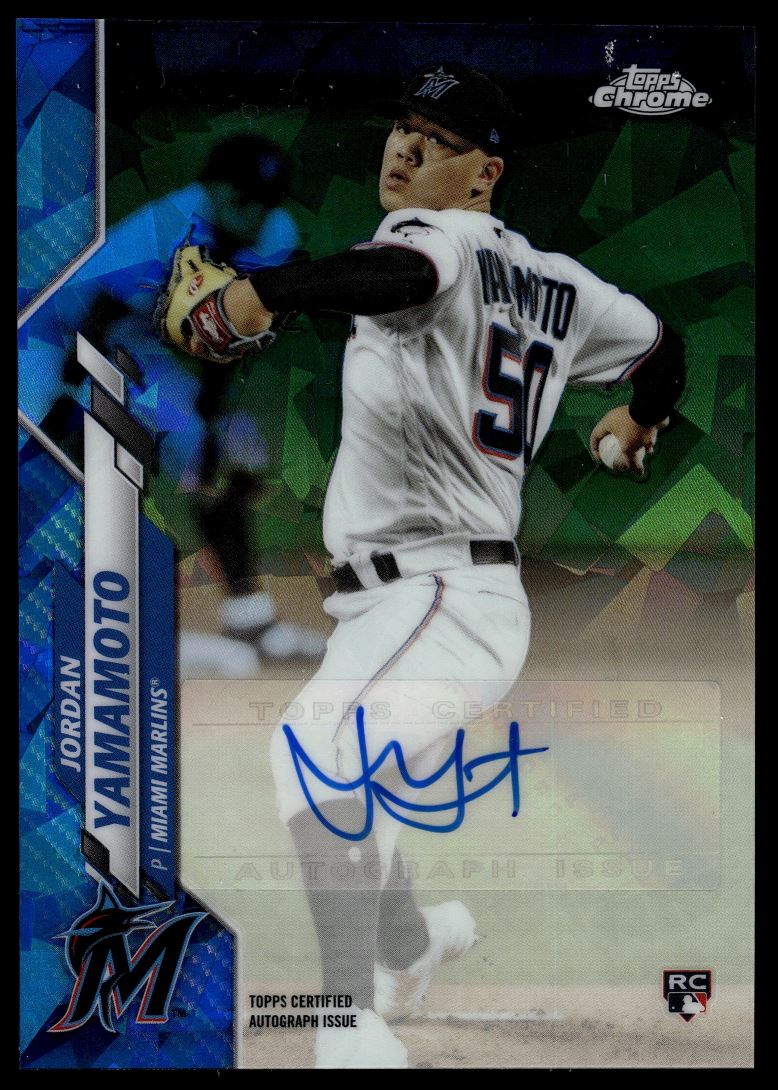 2020 Topps Chrome Autographs #RA-JY Jordan Yamamoto Auto Miami