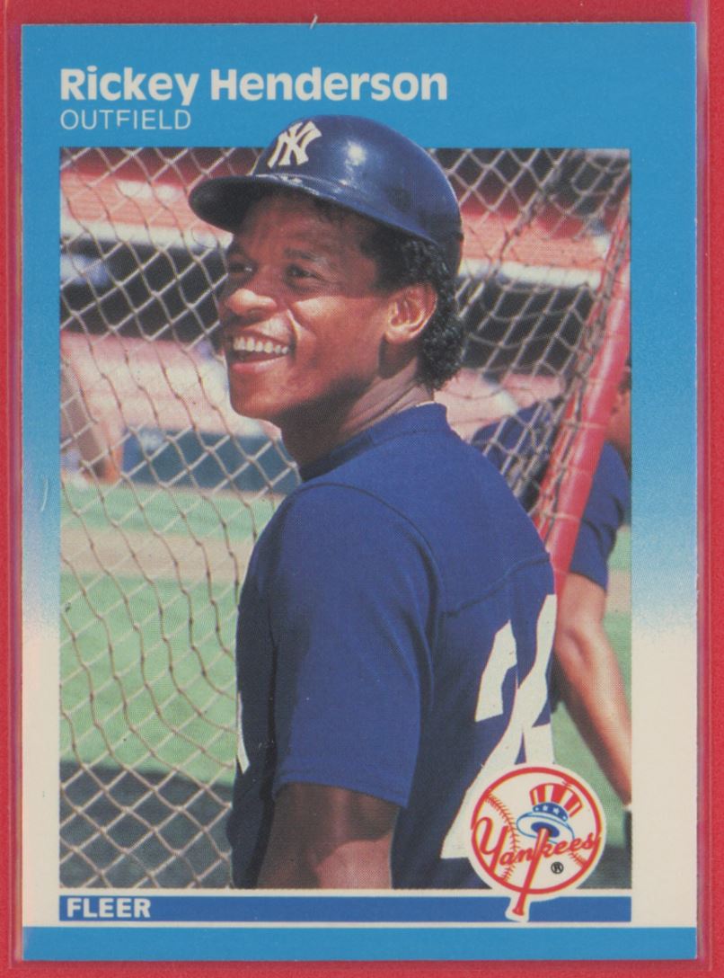 1987 Fleer Rickey Henderson #101