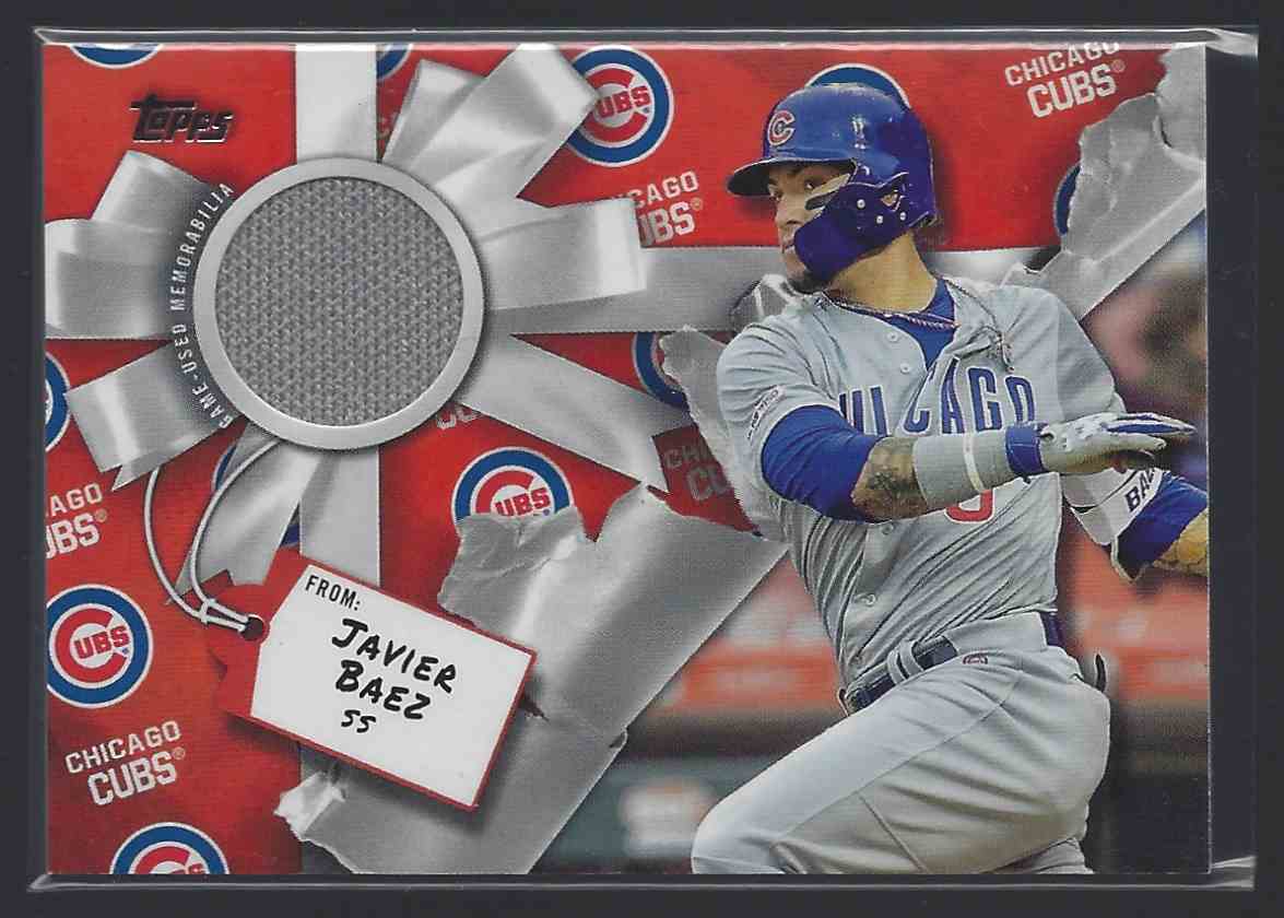 2019 Topps Walmart Holiday Relics Javier Baez #WHRJB card front image