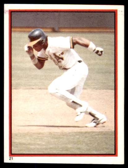 1983 O-Pee-Chee Stickers Rickey Henderson #21