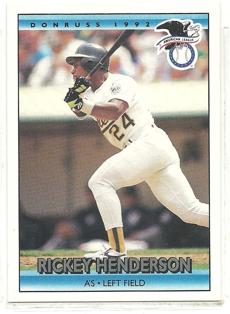 1992 Donruss All-Star Rickey Henderson #30