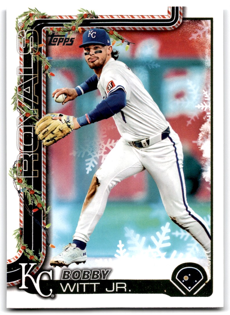 thumbnail image 2 of 2025 Topps Series 1 Base Card #100 Bobby Witt Jr. - Kansas City Royals MLB Baseball (Near Mint) 2 of 5