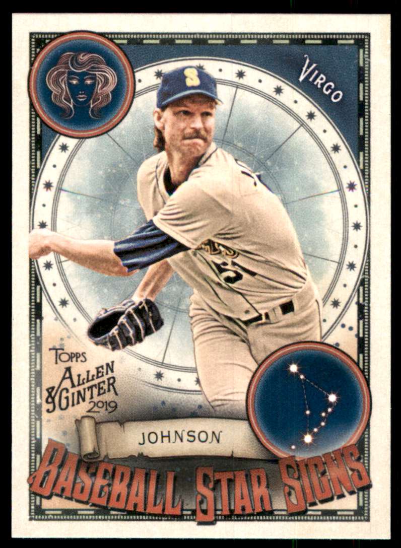 2019 Topps Allen And Ginter Baseball Star Signs Baseball Card Randy Johnson #BSS26
