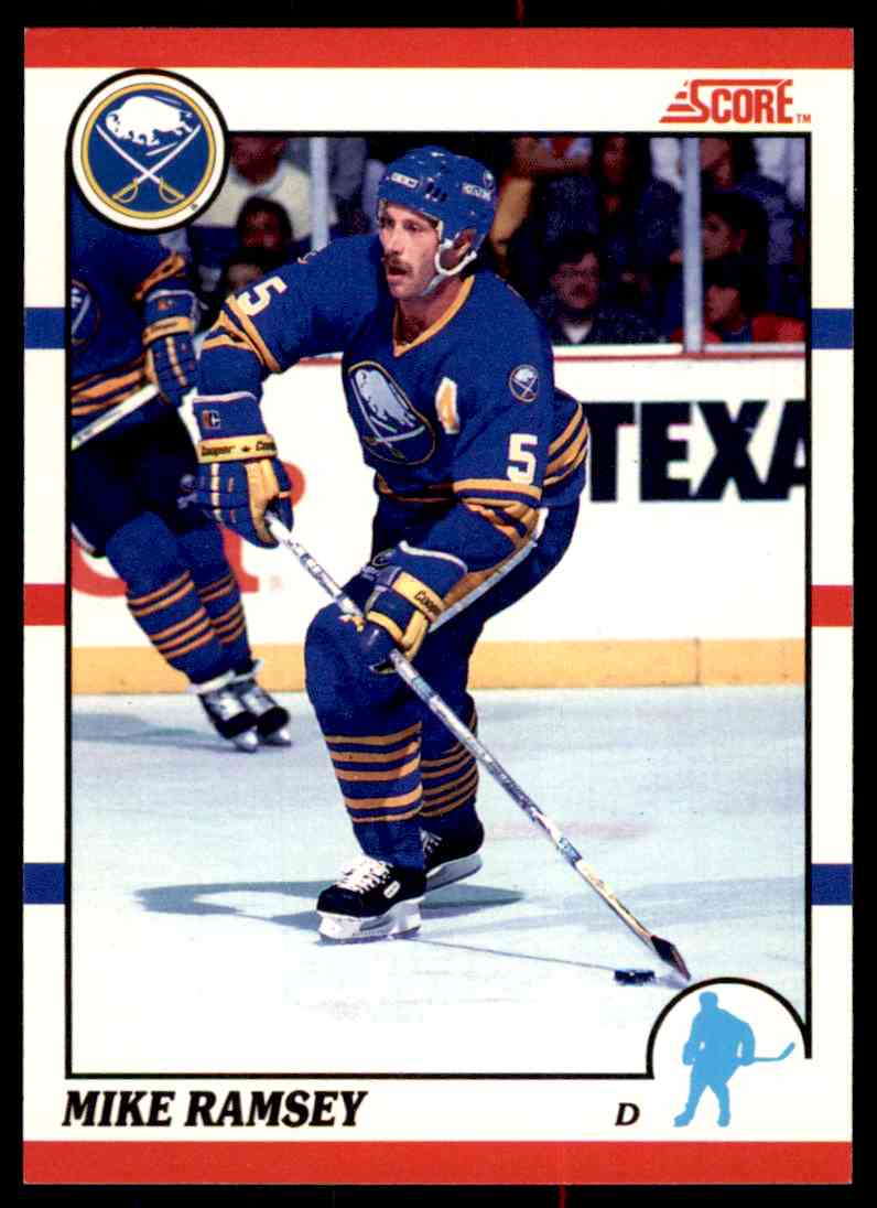 1990-91 Score Canadian Bilingual Mike Ramsey #23 on Kronozio