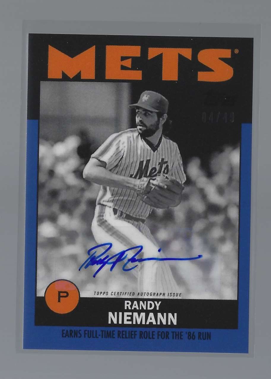2021 Once Upon a Time In Queens Blue Randy Niemann #22A card front image