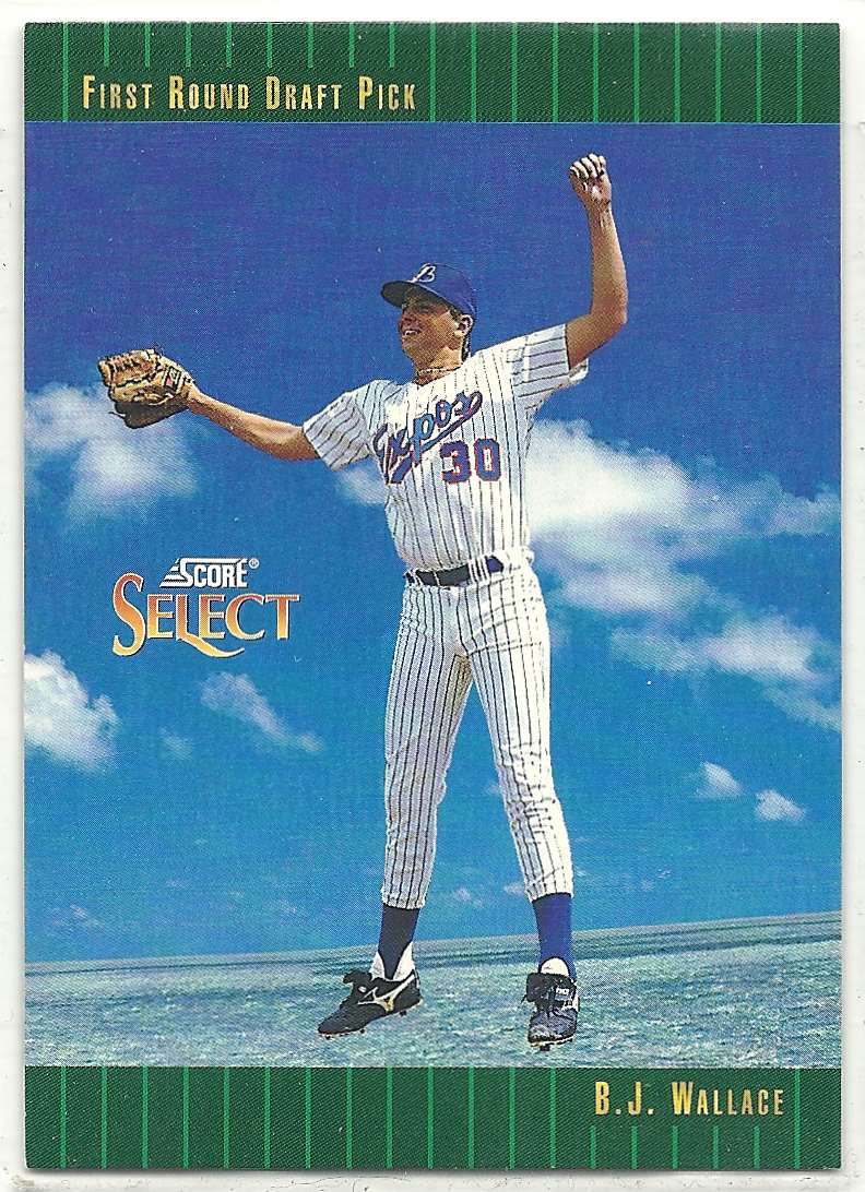 1993 Score Select First Rount Draft Pick B.J. Wallace #310