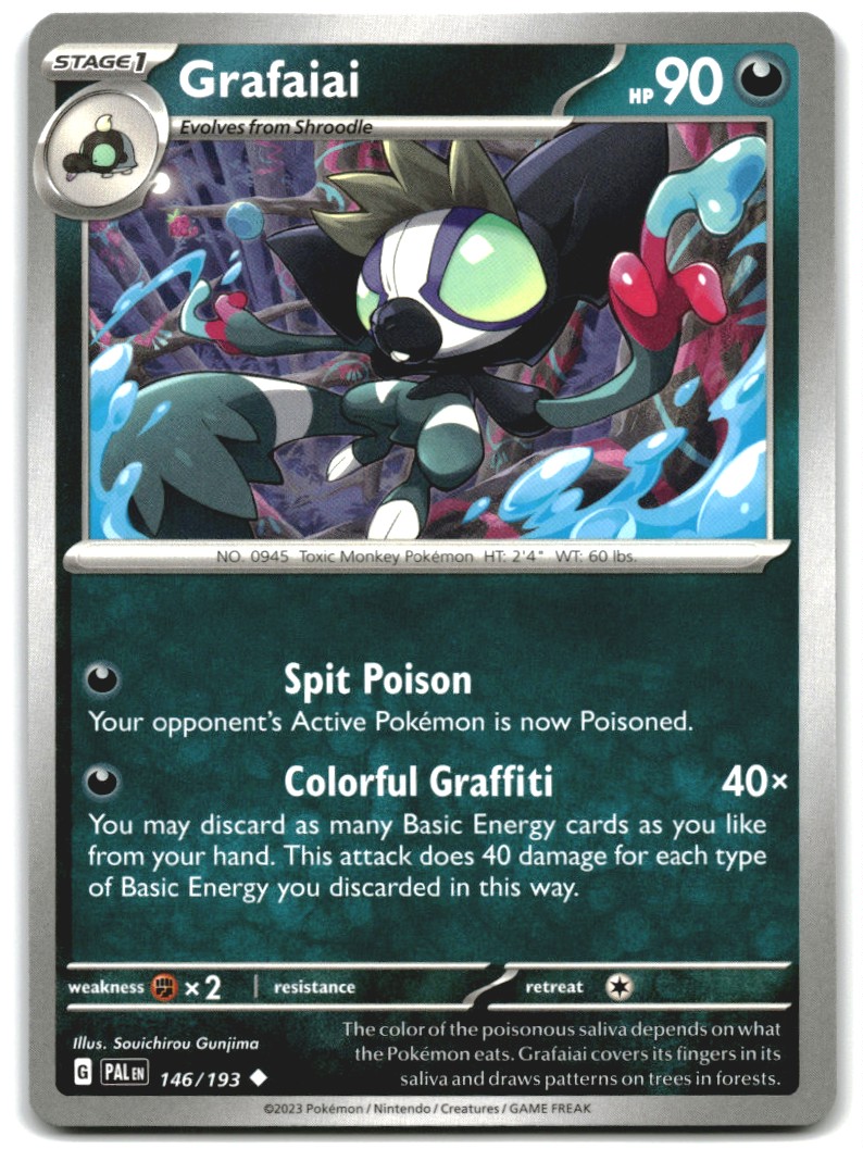 Pokemon Trading Card TCG Grafaiai #146 | eBay