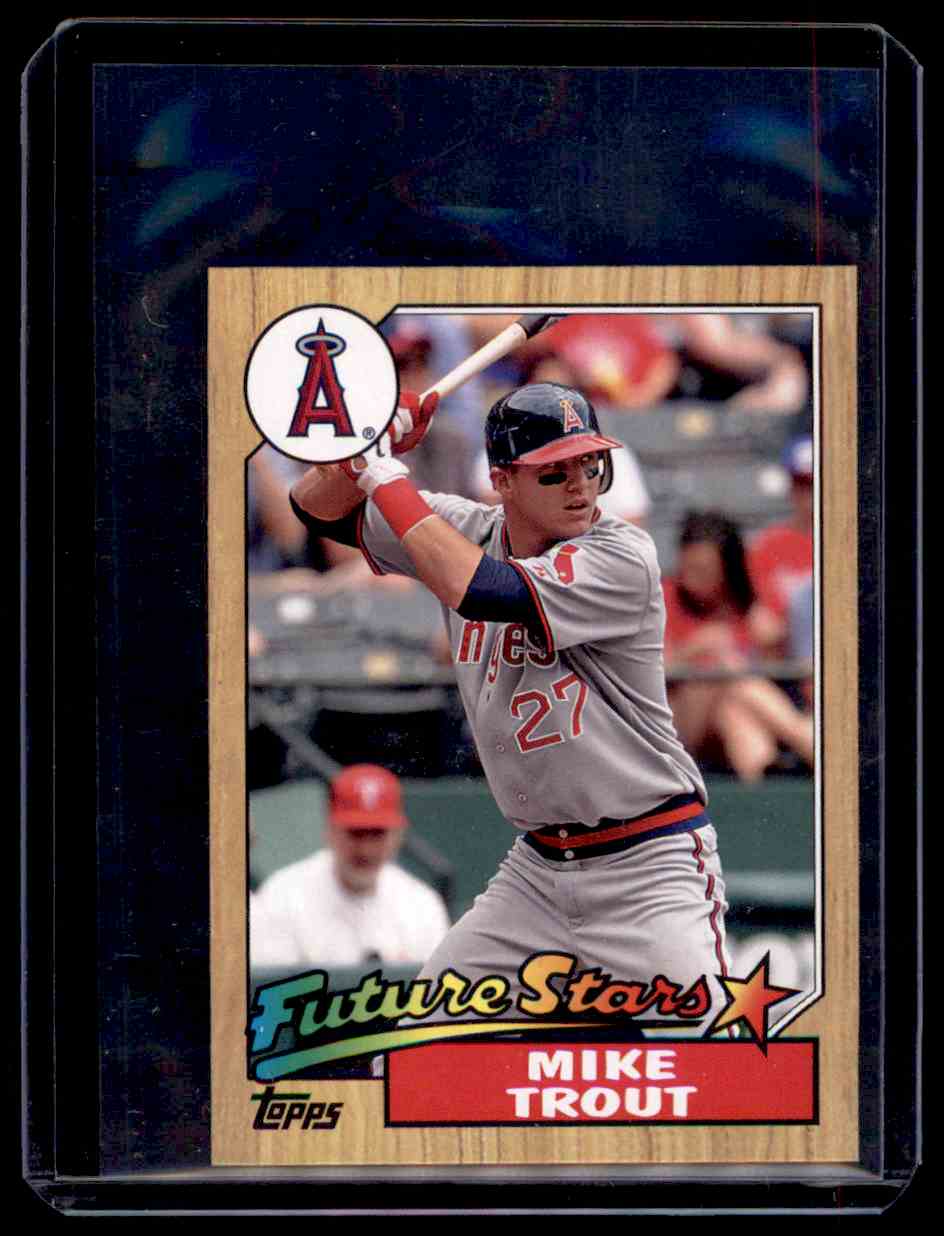 2012 TOPPS FUTURE STARS MIKE TROUT MINI ROOKIE CARD. SGC 10