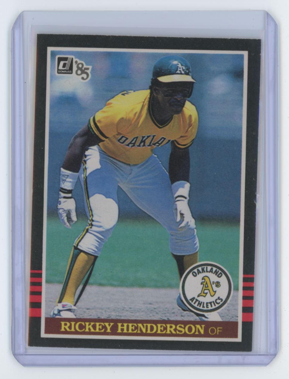 1985 Donruss Rickey Henderson Baseball Card #176