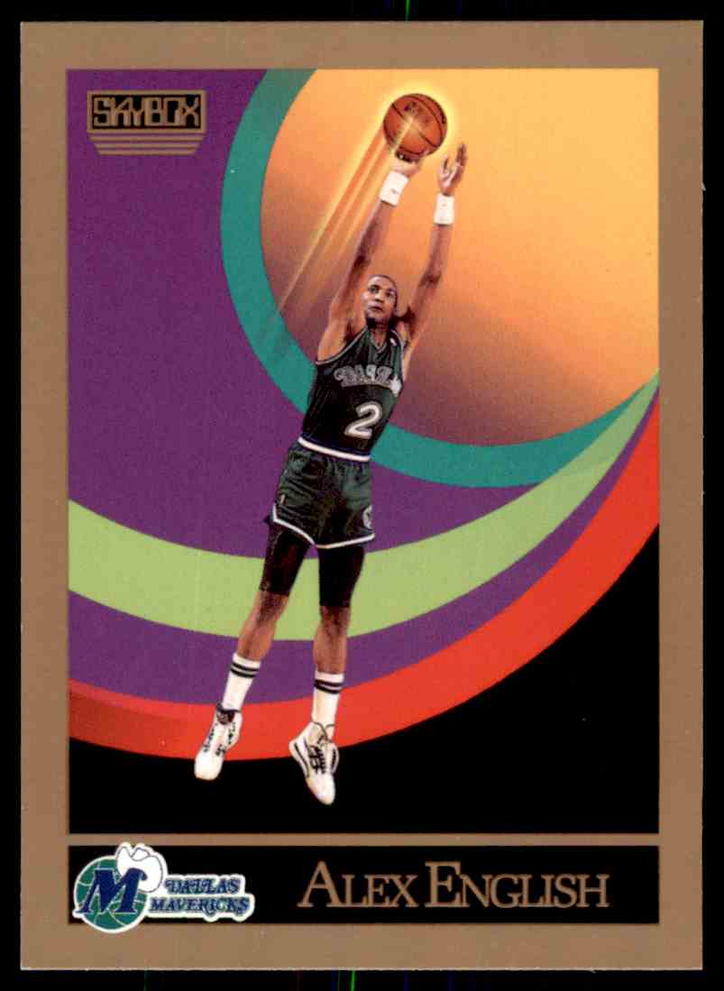 1990-91 Skybox NBA Alex English #375