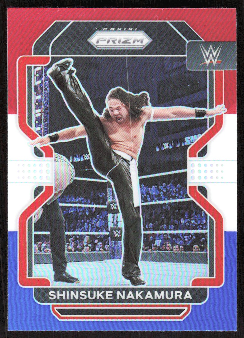 2022 10782B Panini Prizm WWE RED WHITE BLUE PRIZM Shinsuke