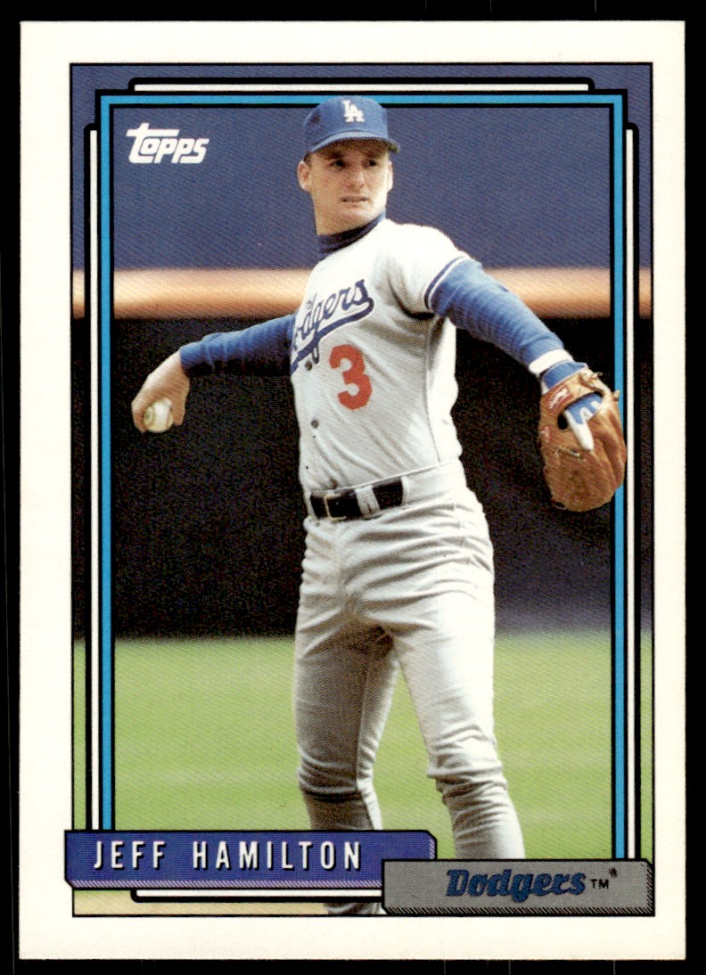 1992 Topps Jeff Hamilton Baseball Card Los Angeles Dodgers #151 | eBay