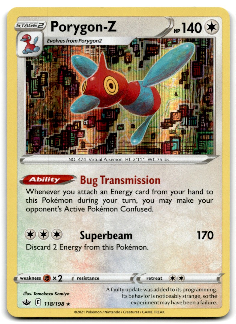 2021 Sword & Shield - Chilling Reign Porygon-Z Stage 2/Rare Holo